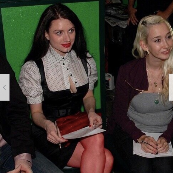 Vintage Bebe Silk Black & Polkadot Button Up Blouse w/Belt Pinup Burlesque Retro - Picture 2 of 5